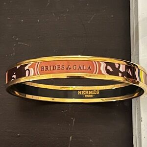 Hermes Brides de Gala Gold and Brown Bracelet